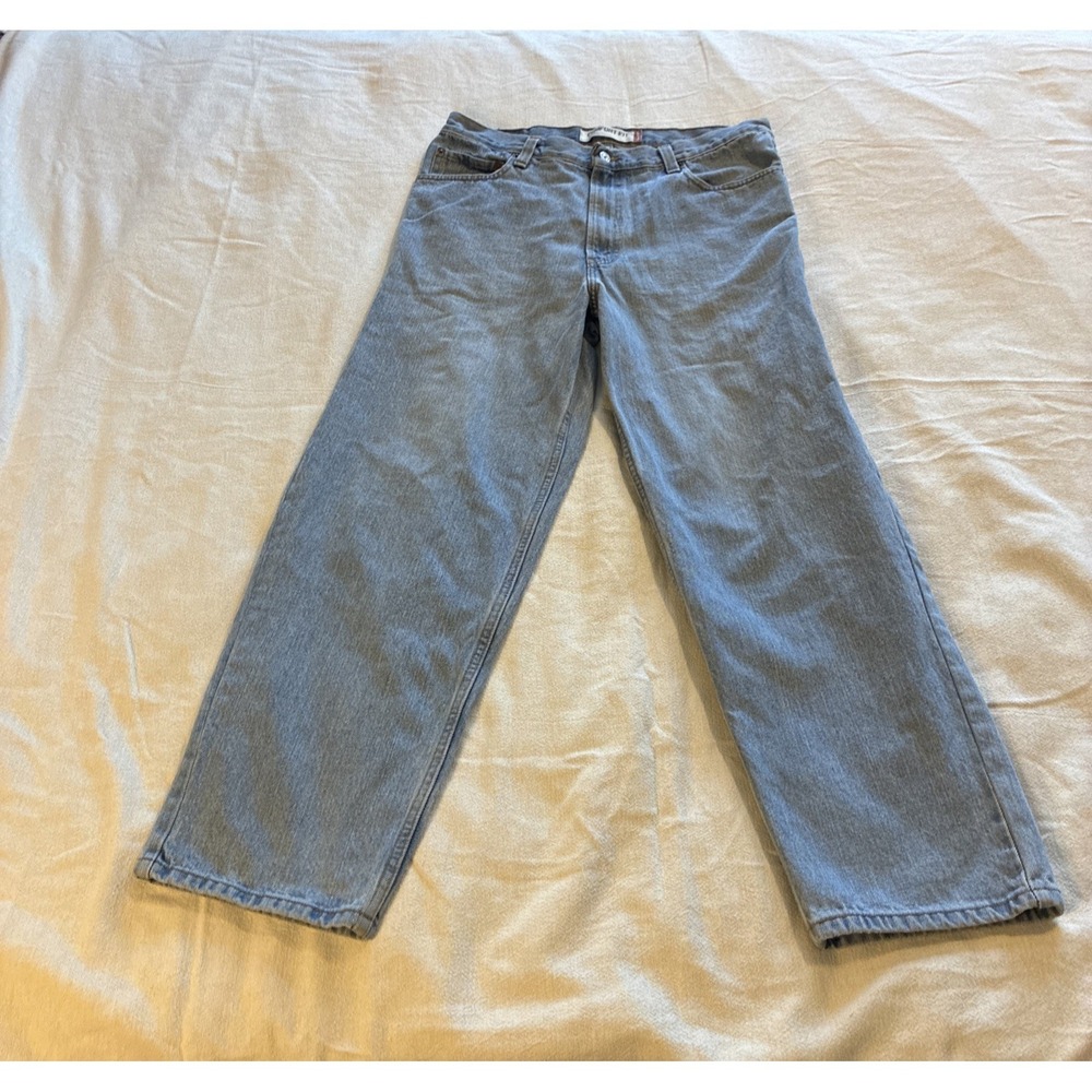 VTG‎ Levi's Mens Jeans 560 36 x 30* Comfort Fit Light Blue Tapered Leg Y2K